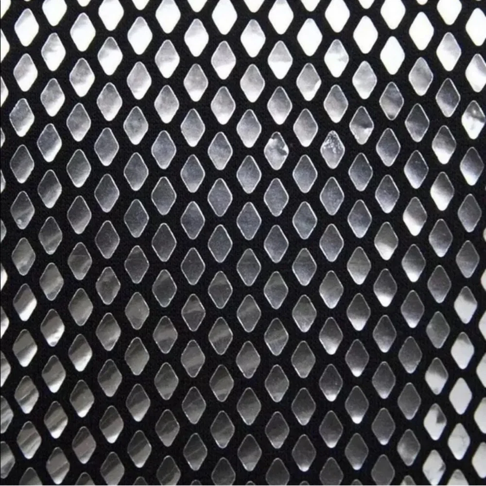 NWT Zara Woman Honeycomb Sweater Metallic Silver Shiny Black Top Size S Small - Picture 4 of 11